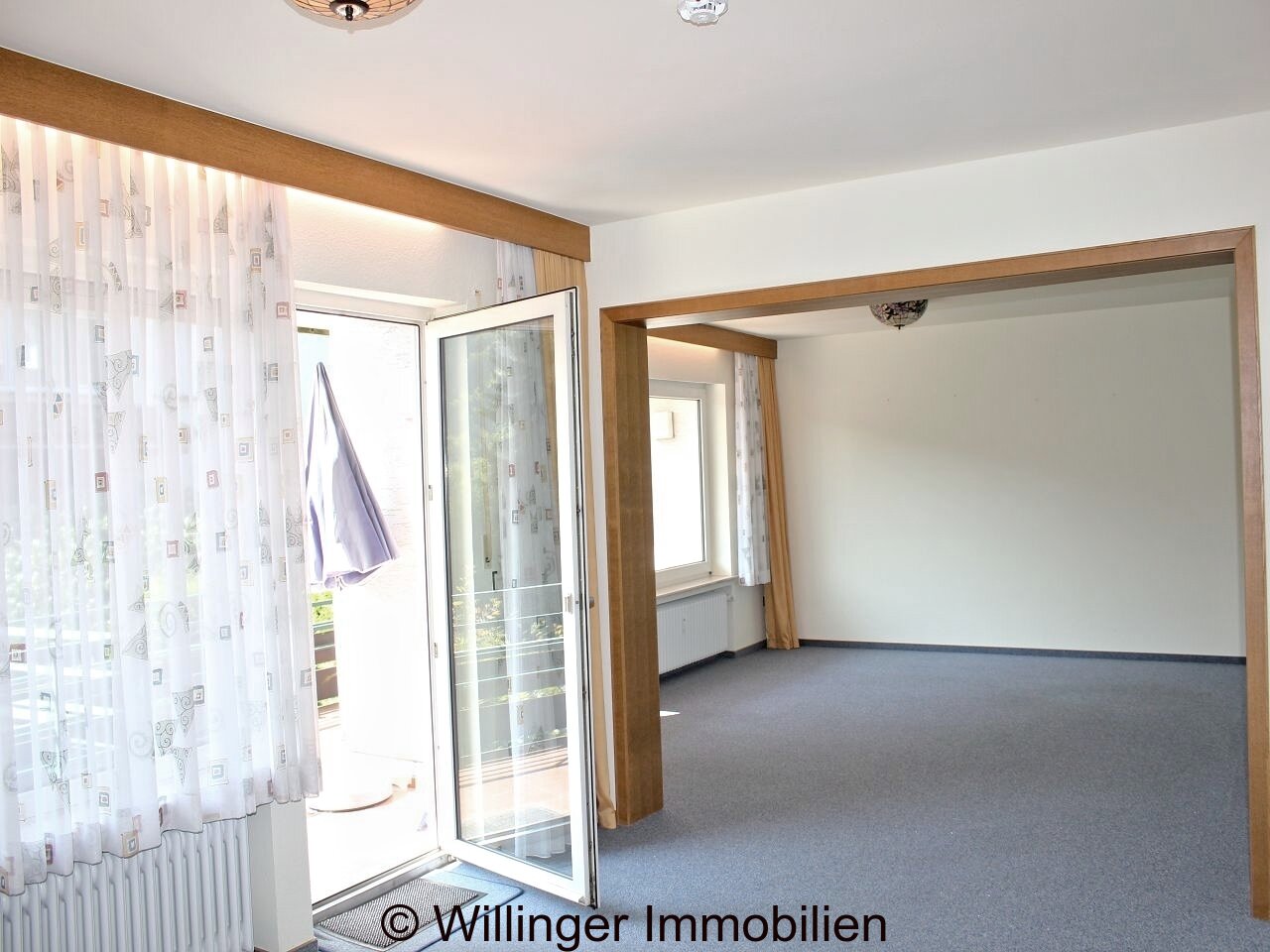 . Zwei große Wohnräume