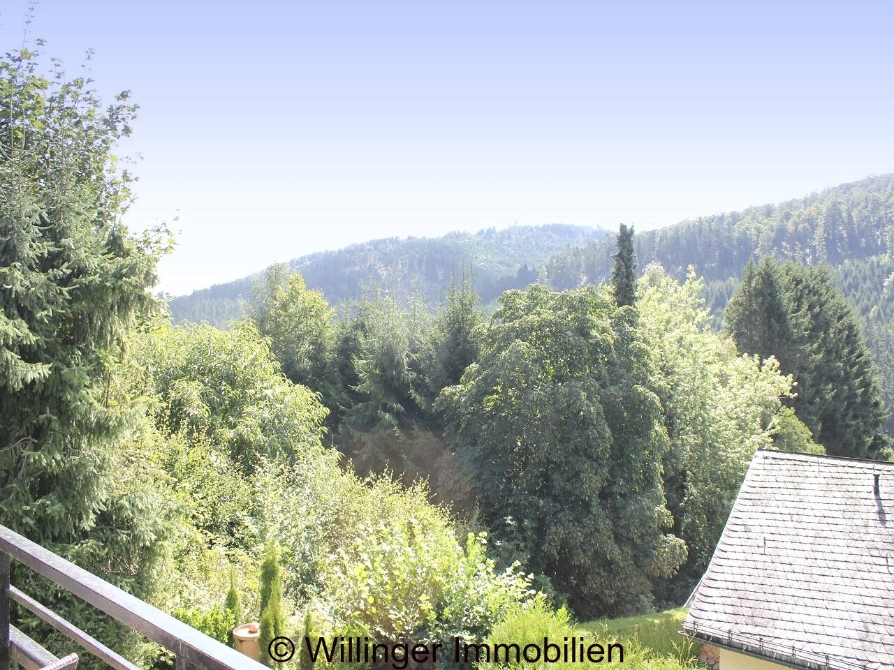 . Aussicht vom Balkon